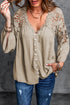 Crochet Lace Button Top